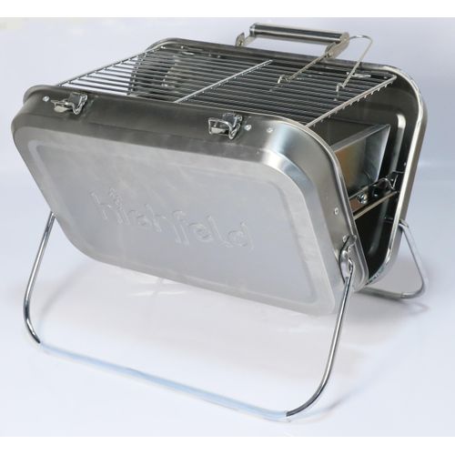 highfeld® Holzkohlegrill Tragbarer Koffergrill Klappgrill Tischgrill Picknickgrill