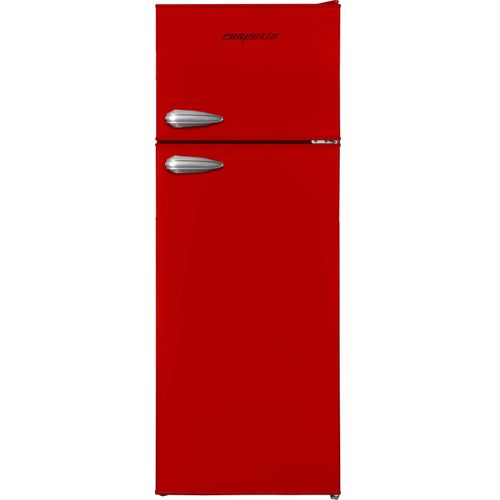 Kühlschrank freistehend 171 Liter 4* Gefrierfach Stand Retro 144 cm Rot Respekta