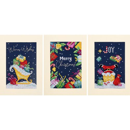 Grußkarten "Christmas Wishes", 3er-Set