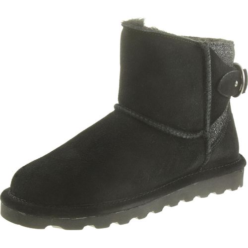 BEARPAW Betty Damen Winterstiefelette Lammfellstiefel Boots 2713W Schwarz, Schuhgröße:38 EU