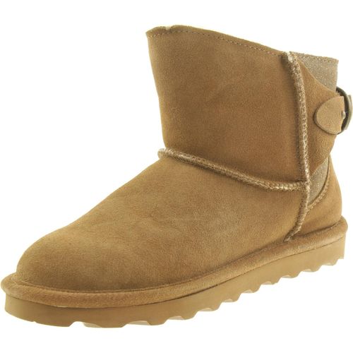 BEARPAW Betty Damen Winterstiefelette Lammfellstiefel Boots 2713W Braun, Schuhgröße:39 EU