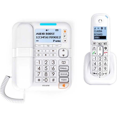 Alcatel XL785 Weiß Combo Festnetztelefon