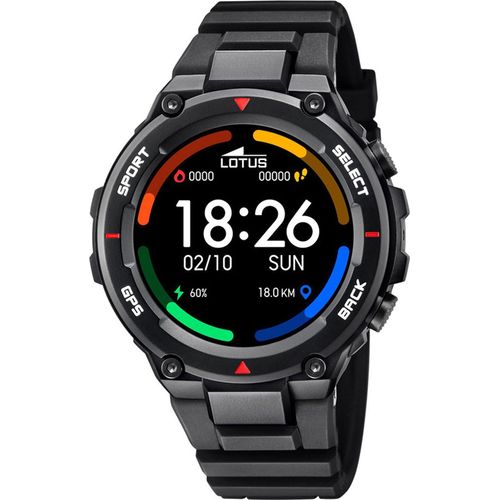 Lotus Smartwatch Digital Sportuhr schwarz GPS 50024/4