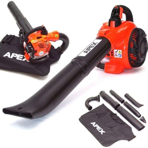 Benzin Laubsauger Laubbläser 55117 Laubhäcksler 26ccm Gartenhäcksler Gebläse