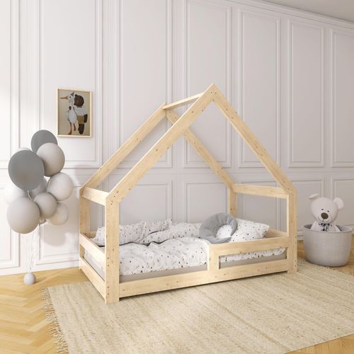 Need Sleep Hausbett Bodenbett 90x160 cm mit Rausfallschutz Symmetrisch