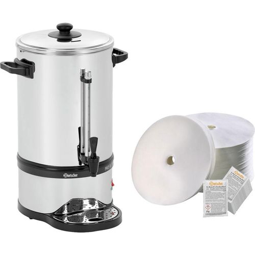 Rundfilter Kaffeemaschine Pro II 100T + 1000 Rundfilter + Entkalker