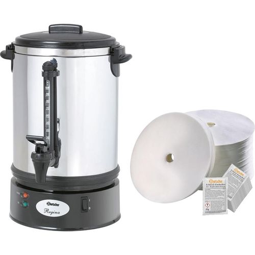 Rundfilter Kaffeemaschine Regina Plus 90T + 1000 Filter + Entkalker