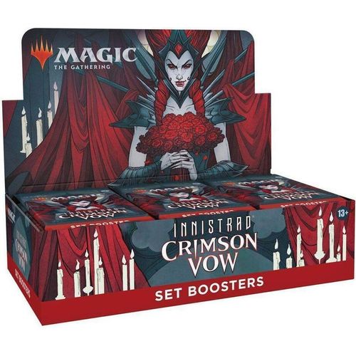 Wizards Of The Coast Magic The Gathering Set Booster Display Innistrad Crimson Vow Sammelkarten Englisch 30 Einheiten Rot English Rot English