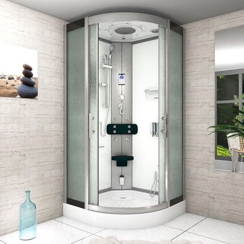 Dampfdusche Duschtempel Sauna Dusche Duschkabine D46-20M2-EC 100x100