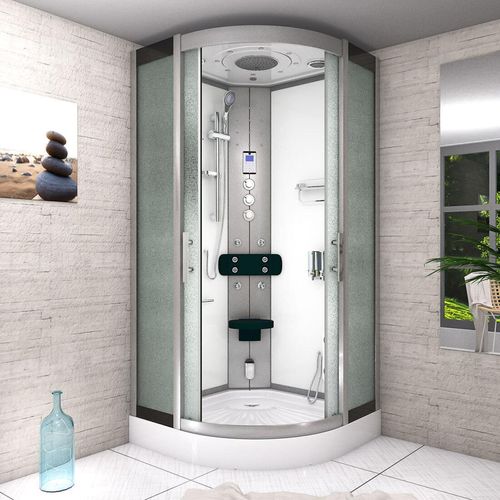 Duschkabine Dusche D46-10M1-EC Komplettdusche Fertigdusche 90x90 cm