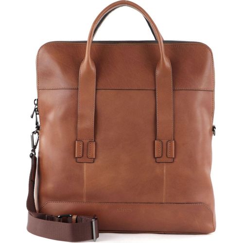SADDLER Leder Schultertasche Laptoptasche mit Laptopfach Loge Shopper Tan braun