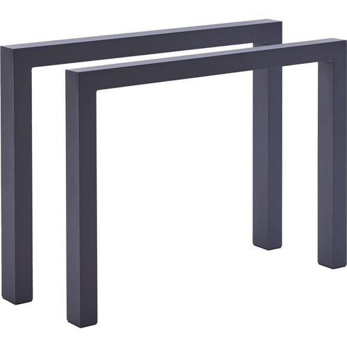 Diamond Garden Tischbeine PALERMO, Aluminium Dunkelgrau