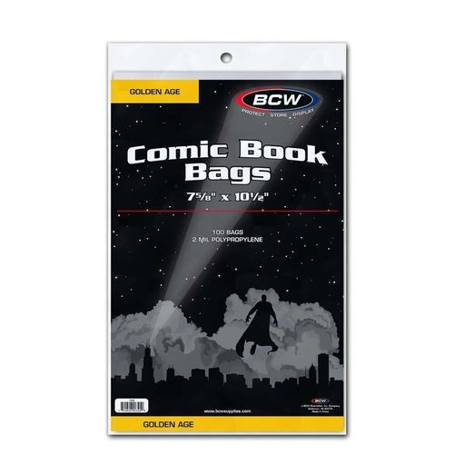 BCW BCW Golden Comic Book Bags (100 St.)