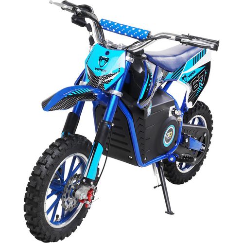 Actionbikes Motors Kinder Crossbike Viper | Elektro Motorrad - 1000 Watt - Bis 25 km/h - Motorcrossbike - Pocketbike - Drosselbar - Ab 6 Jahre (Blau)