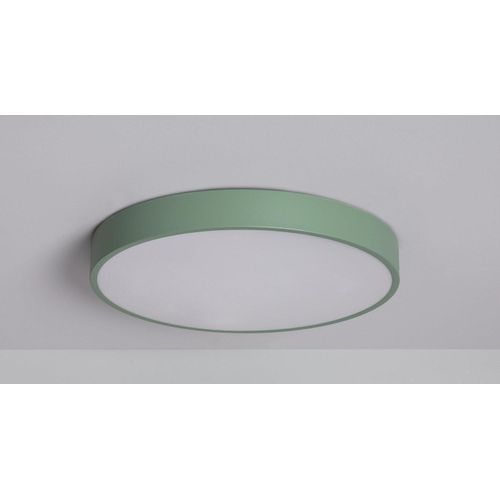 LED-Deckenleuchte 24W Rund Metall Ø400 mm CCT Wählbar Iris Seladongrün