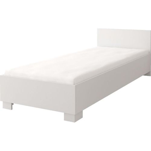 Kinderbett Bett Bettgestell Einzelbett Bett 90cm mit Matratze Fantasy Weiß Jonas 36