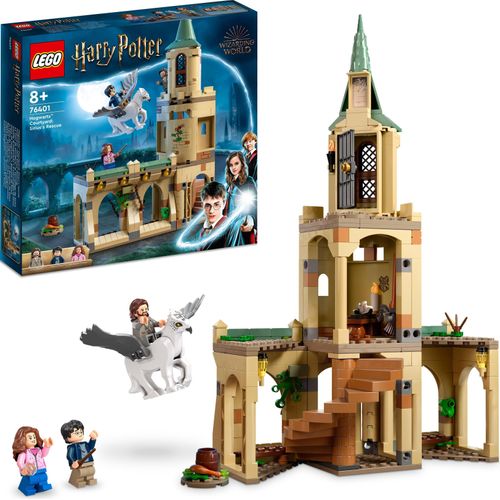 LEGO 76401 Harry Potter Hogwarts: Sirius’ Rettung Spielzeug-Set aus der Gefangene von Askaban, Schloss Erweiterung mit Seidenschnabel