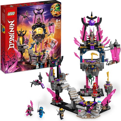 LEGO 71771 NINJAGO Der Tempel des Kristallkönigs, Spielset mit Minifiguren Cole, Zane, Kai und Jay, Action-Spielzeug für Kinder ab 8 Jahre