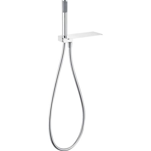 Winkelanschluss mit Duschset mit Ablage Chrom
