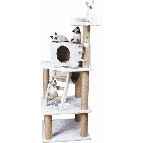 TRIXIE 44810, Katzenkratzbaum, Freistehend, Grau, Plüsch, 9 cm, 1510 mm