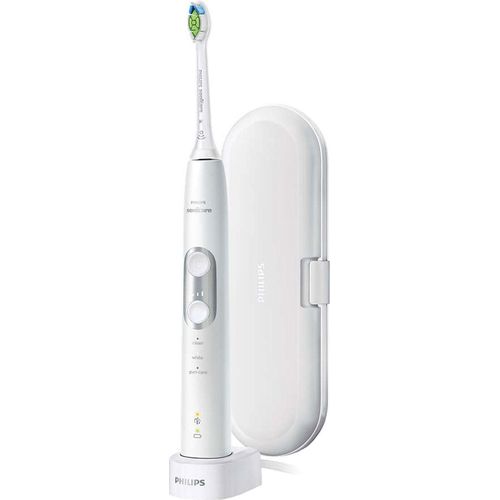 Philips Elektrische Zahnbürste, ovaler Bürstenkopf, Schallwellen-Putzsystem, Drucksensor, Bürstenkop (HX6877/28)