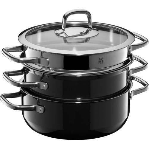 WMF Topf-Set Fusiontec Compact Black 3-tlg.