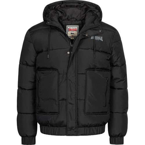 Herren Winterjacke mit Kapuze normale Passform DOLLAGH Black/Grey XL Lonsdale