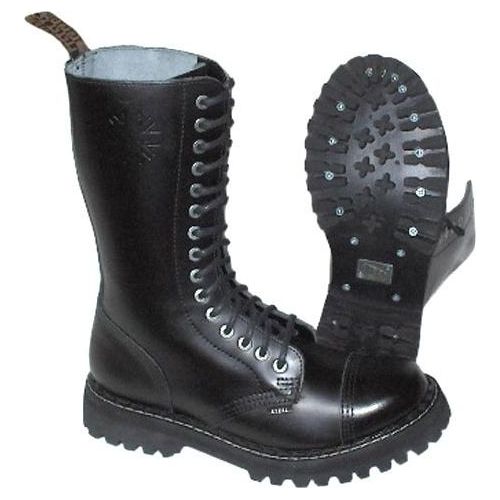 Steel - Full Black, 15-Loch Boots
