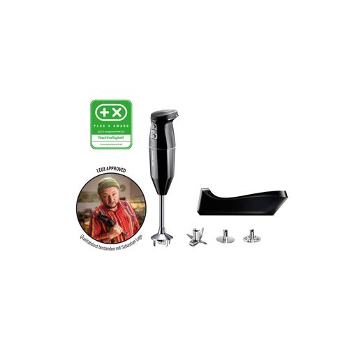 ESGE Zauberstab Cordless, 2500 mAh Li-Ion Akku Stabmixer, Pürierstab, kabellos, bis zu 13.000 U/min, (schwarz) 95105