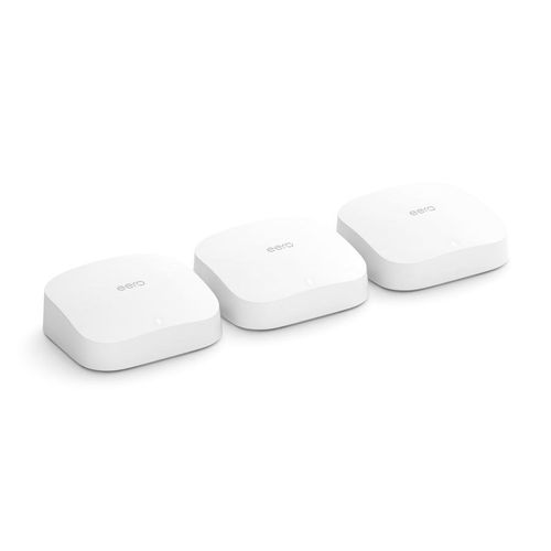 eero Pro 6 Tri-Band-Mesh-WiFi-6-System + integriertem Smart Home-Hub 3er-Set