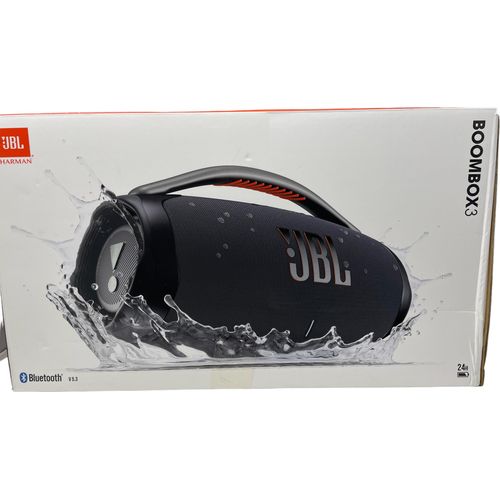 JBL Boombox 3 Tragbarer Stereo-Lautsprecher Schwarz Bluetooth Wasserdicht