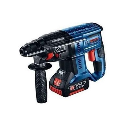 Bosch Haus und Garten SDS-Plus 0615990M33 Hammerbohrer 18 V 2x 4.0 Ah Li-Ion 2J mit Zubehörkoffer GBH 180-LI