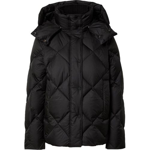 Puffer-Daunenjacke mit abnehmbarer Kapuze