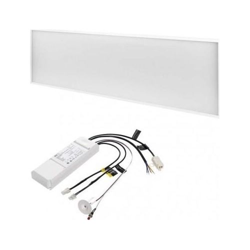 Emos Beleuchtung LED-Panel PROFI 30×120, rechteckig eingebaut white, 40W neutral Weiß, Notfall