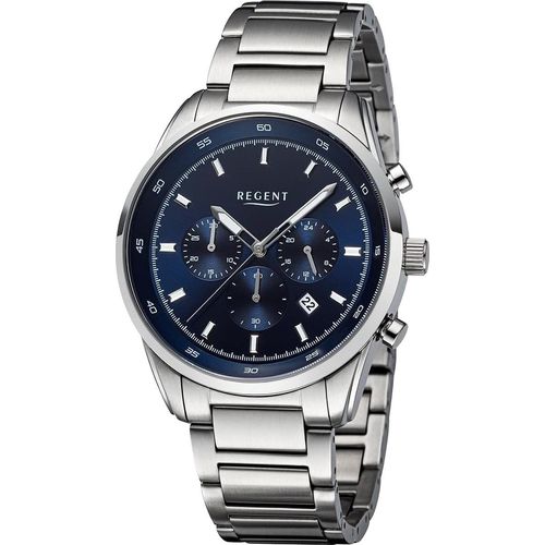 Regent Herren Uhr Chronograph Edelstahl BA-756