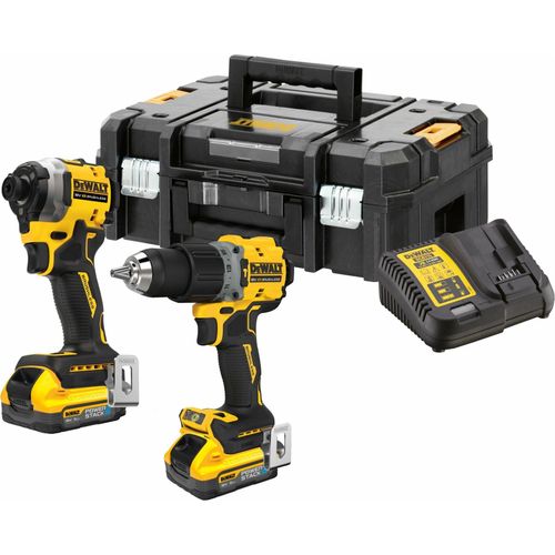 DeWalt DCK2050H2T-QW Set DCD805 Schrauber + DCF850 Schlagschrauber 18V 2x5Ah Powerstack