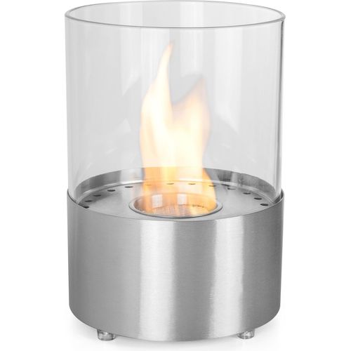 Moritz Ethanol Kamin Tischkamin I 29 x 20 x 20 cm Edelstahl I Tischfeuer rund I 500 ml Edelstahldose I Bioethanol Kamin IEthanol Kaminofen Indoor Outdoor I Innen Außen I Bioethanol Brenner