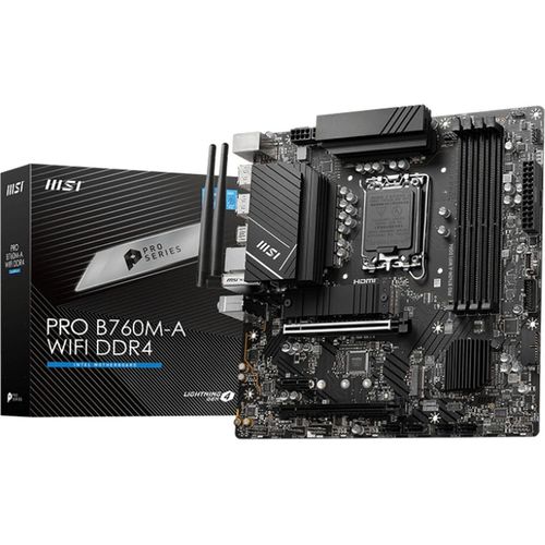 MSI PRO B760M-A WIFI DDR4-Motherboard Intel B760 LGA 1700 Micro ATX