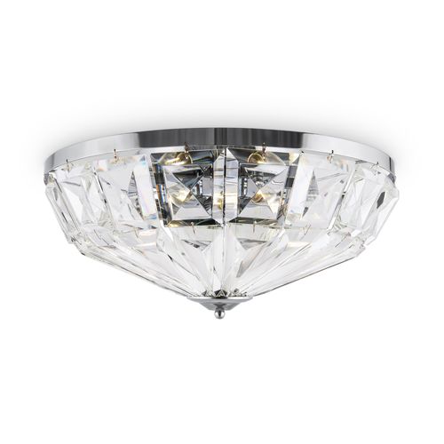 Maytoni Deckenleuchte Facet Silber, 6xE14, exkl. Leuchtmittel