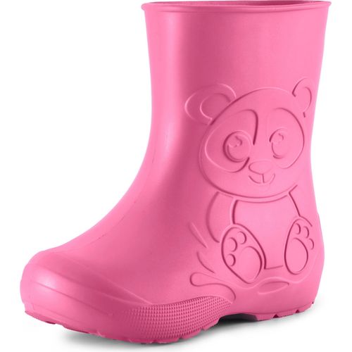 Ladeheid Eva Kinder Jungen Mädchen Gummistiefel Regenschuhe LA-CA-10 (Rosa, 24/25 EU)