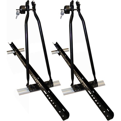 2x VDP Fahrradträger Dachfahrradträger + Dachträger VDP Delta kompatibel mit für Jeep Compass (MP/552) (5 Türer) ab 2017