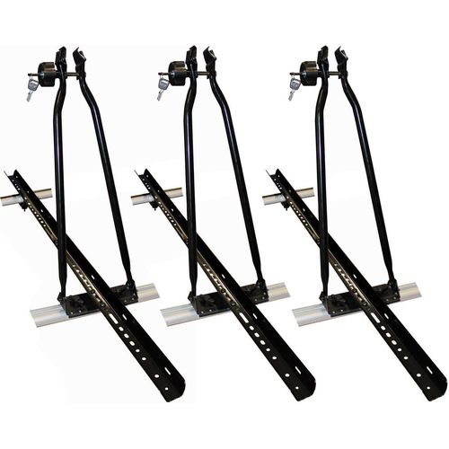 3x VDP Fahrradträger Dachfahrradträger + Dachträger VDP Delta kompatibel mit für Jeep Compass (MP/552) (5 Türer) ab 2017