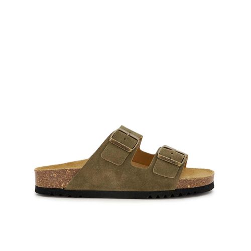 SCHOLL Damenschuhe Pantoletten JOSEPHINE - kaki, Größe:38 EU