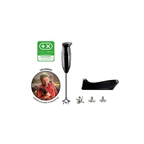 ESGE Zauberstab Cordless PRO, 2500 mAh Li-Ion Akku Stabmixer, Pürierstab, kabellos, bis zu 15.500 U/min, Eintauchtiefe 29 cm (schwarz) 95305