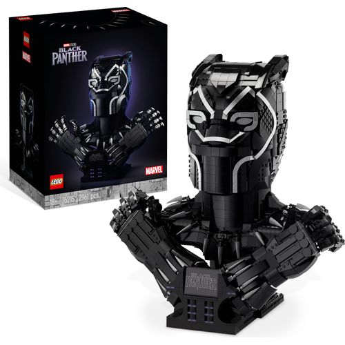 LEGO 76215 Marvel Black Panther, König T’Challa Wakanda Forerver Modellbausatz, Superheld-Helm aus der Avengers Infinity Saga, für Erwachsene als Sammlerstück
