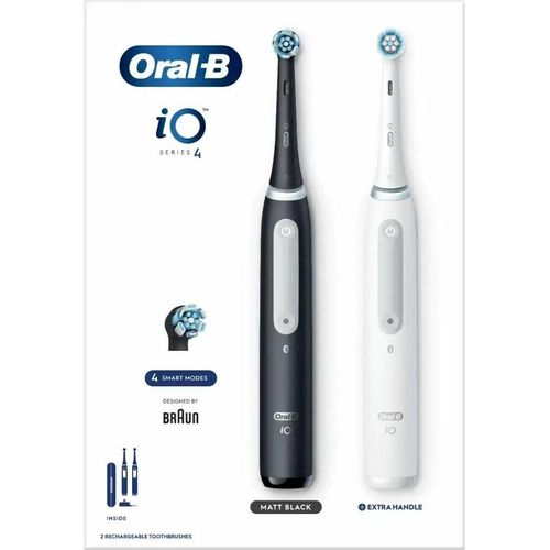 Oral-B iO4 Duo Matt Schwarz/W Elektrische Zahnbürste