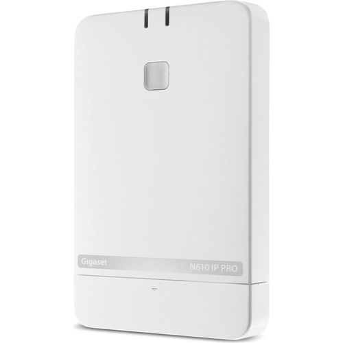 Gigaset N610 IP PRO - Basisstation fr schnurloses Telefon/VoIP-Telefon - IP-DECTGAPpnCAP - dreiweg Anruffunktion - SIP, RTCP, RTP, SRTP, SDP - White Silver (S30852-H2709-R101)