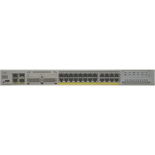 Cisco 1100 C1100TG-1N24P32A Router - 26 Anschlüsse - 24 RJ-45 Port(s) - 2 WAN Port(s) - 3.0 Netzwerk-Schnittstellenmodul Steckplätze, SFP Steckplätze - 4 GB - Gigabit-Ethernet - IEEE 802.1Q, IEEE 802.3 - 1U - Rackmontage