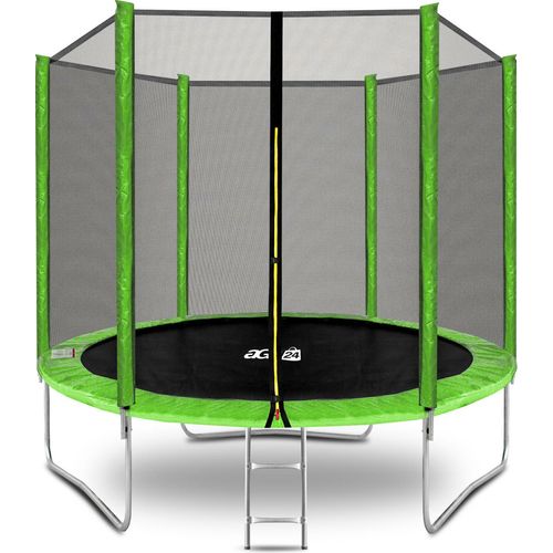Aga SPORT TOP Trampolin 250 cm Hellgrün + Schutznetz + Leiter