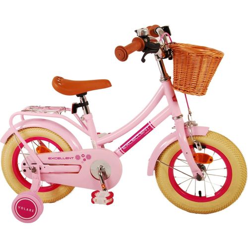 Volare Excellent Kinderfahrrad - Mädchen - 12 Zoll - Rosa